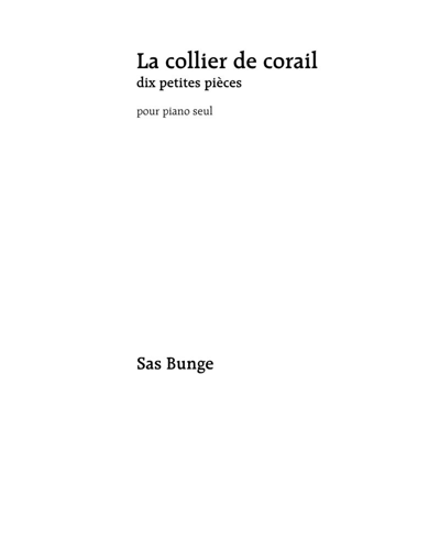 Le Collier de Corail — Sas Bunge