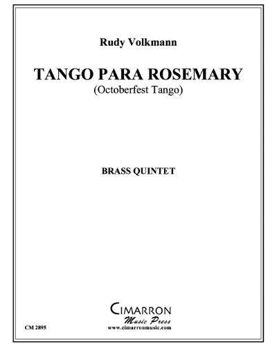 Tango para Rosemary (Octoberfest Tango) — Rudy Volkmann