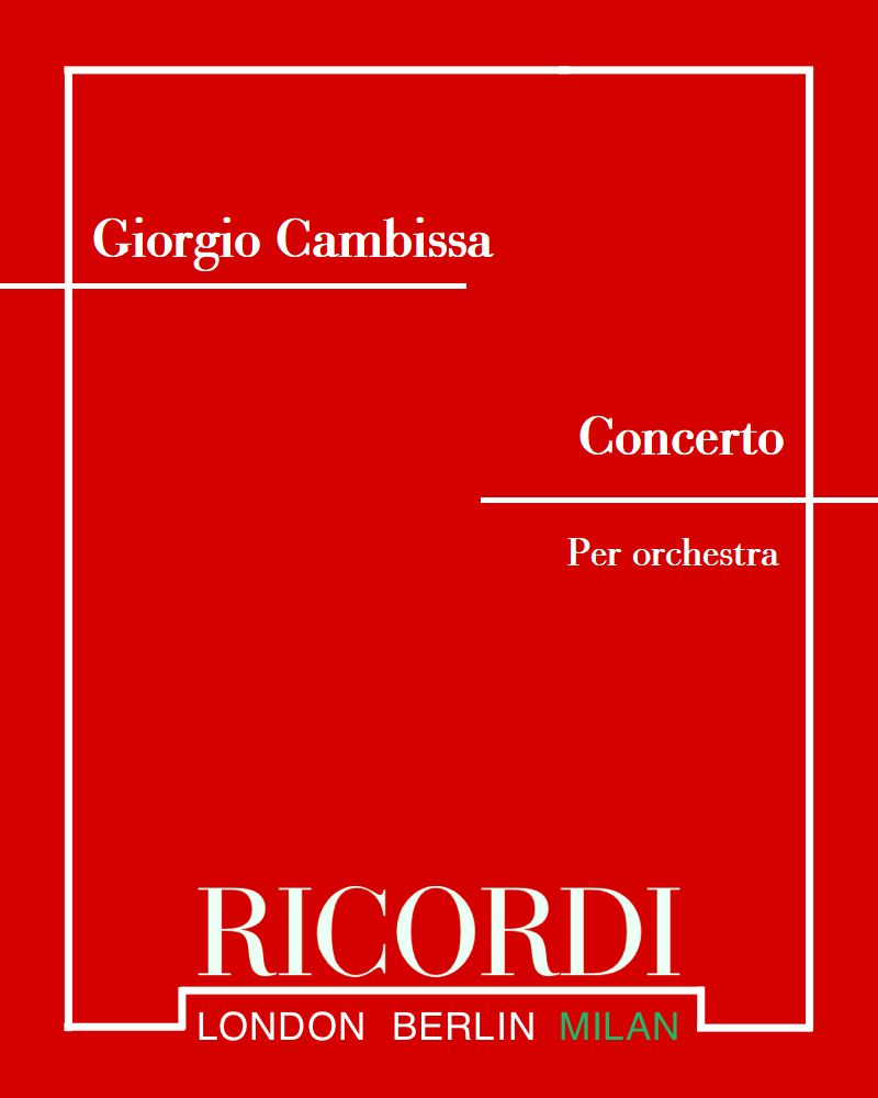 Concerto per orchestra — Giorgio Cambissa