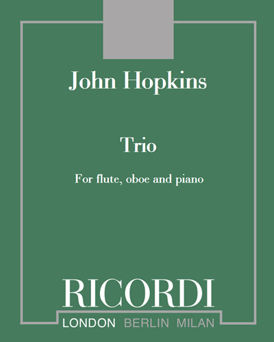Trio for Flute, Oboe and Piano — John Hopkins