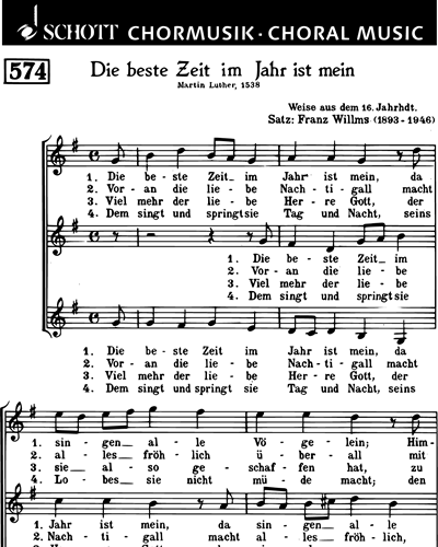 Die beste Zeit im Jahr ist mein — Franz Willms