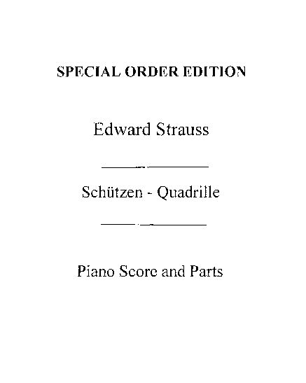 Schützen-Quadrille — Eduard Strauss