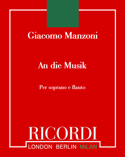 An die Musik — Giacomo Manzoni