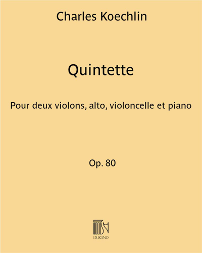 Quintet, op. 80 — 夏尔·凯什兰