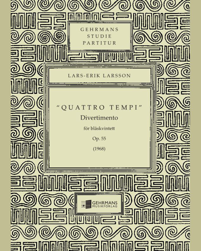 Quattro tempi, op. 55 — Lars-Erik Larsson