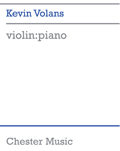 Violin and Piano — Kevin Volans