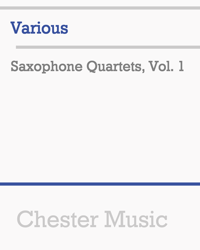 Saxophone Quartets, Vol. 1 — 合集