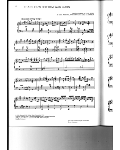 That's How Rhythm Was Born — Earl Hines
