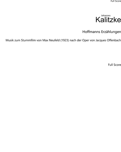 Hoffmanns Erzählungen — Johannes Kalitzke