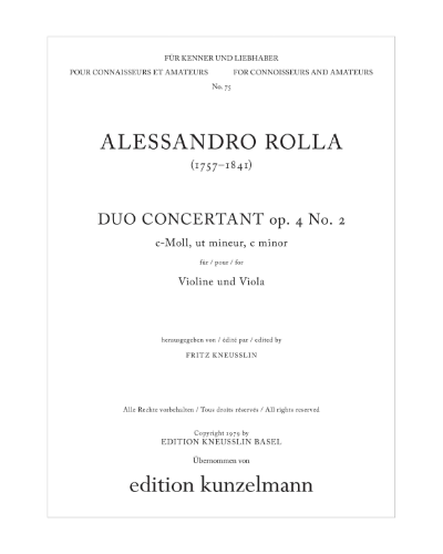 Duo Concertante, op. 4 No. 2 — Alessandro Rolla
