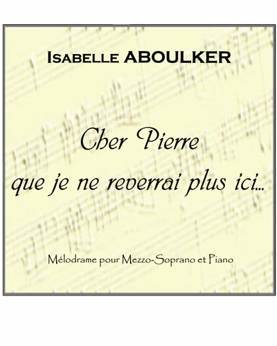 Cher Pierre que je ne reverrai plus ici... — Isabelle Aboulker