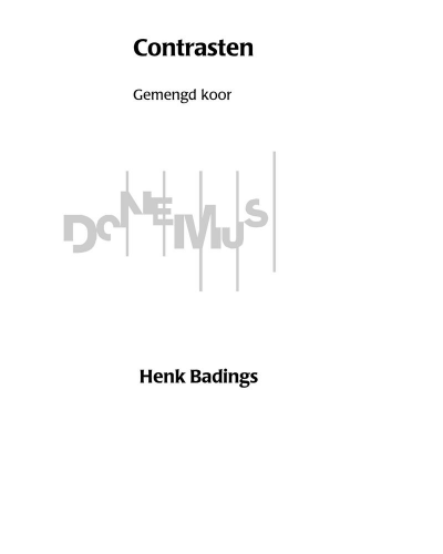 Contrasts — Henk Badings