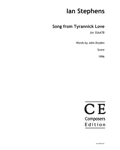 Song from Tyrannick Love — Ian Stephens