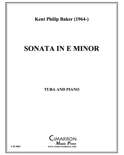 Sonata in E minor — Kent Philip Baker