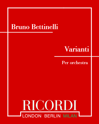 Varianti — Bruno Bettinelli