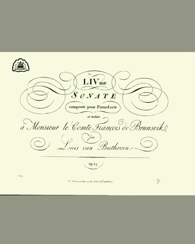 Piano Sonata, op. 57 'Appassionata' — 贝多芬