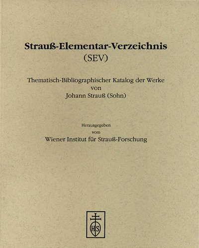 Strauss-Elementar-Verzeichnis 2 (SEV) — 小约翰·施特劳斯