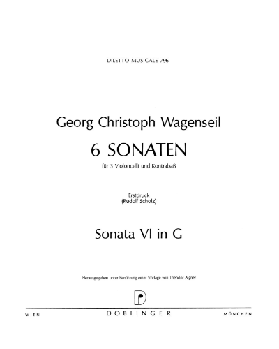 Sonata No. 6 in G major — 瓦根塞尔