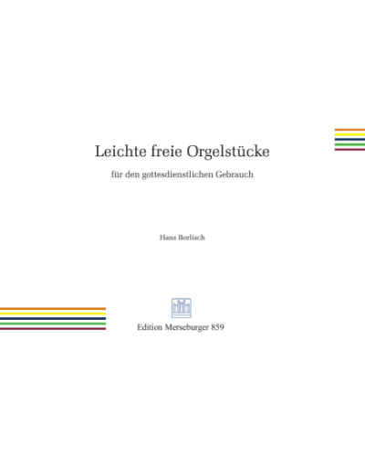 Organ Pieces (for Religious Use) — Hans Borlisch