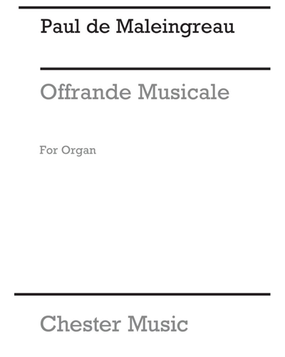 Offrande musicale en sol, op. 18 no. 2 — Paul de Maleingreau