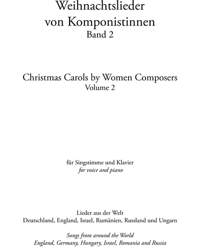 Christmas Carols by Women Composers, Vol. 2 — Andrea Csollány