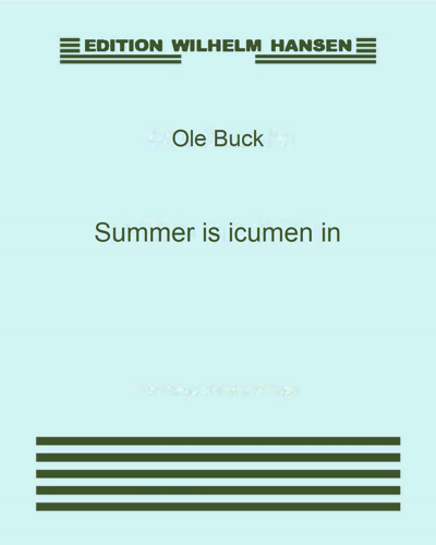 Summer is icumen in — Ole Buck
