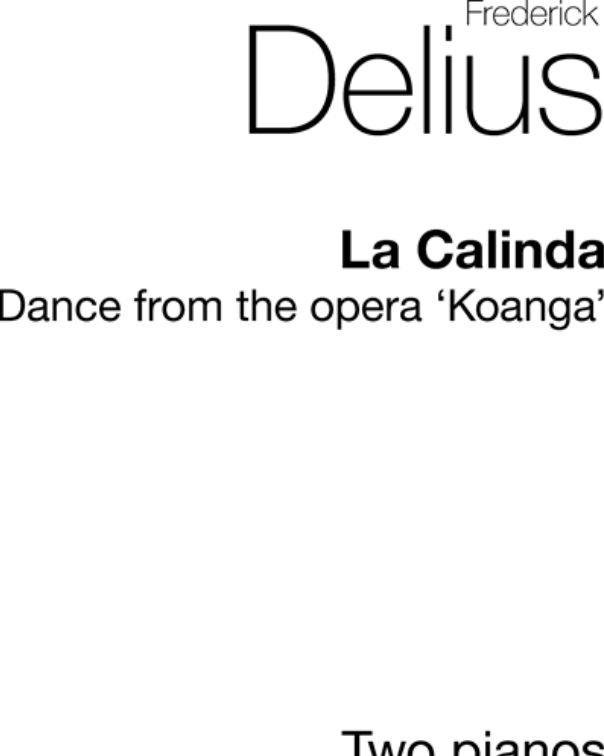 La Calinda (from 'Koanga') — 戴留斯
