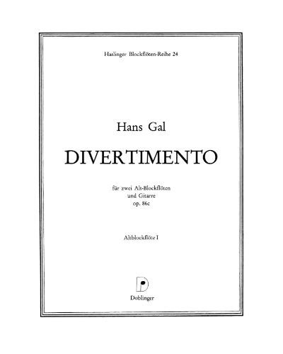Divertimento, op. 68c — Hans Gál