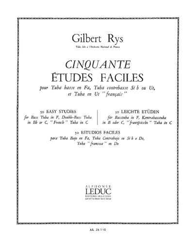 Fifty Easy Études — Gilbert Rys