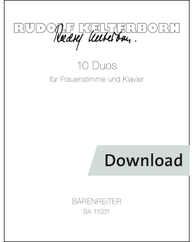 10 Duos for Female Voice and Piano — Rudolf Kelterborn