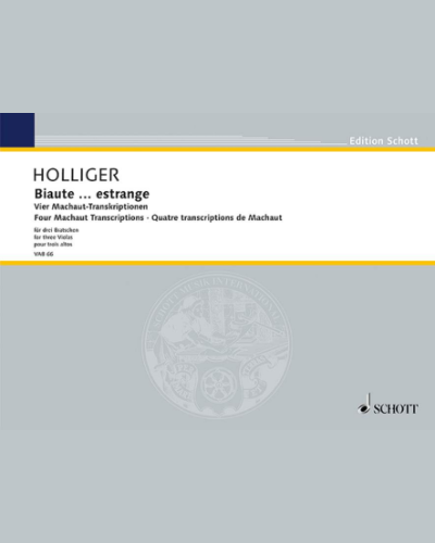 Biaute ... estrange — 海因茨·霍利格