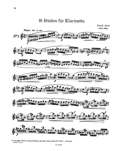 Eighteen Etudes — Rudolf Jettel