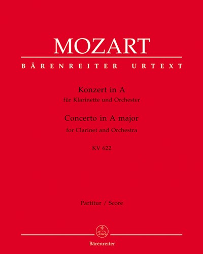 Concerto for Clarinet and Orchestra in A major, K. 622 — 莫扎特