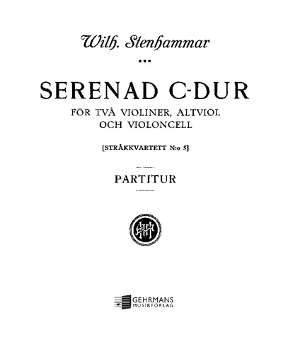 Serenade in C major — 斯滕哈马尔