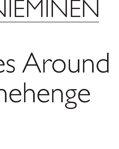 Shades and Stonehenge — Kai Nieminen
