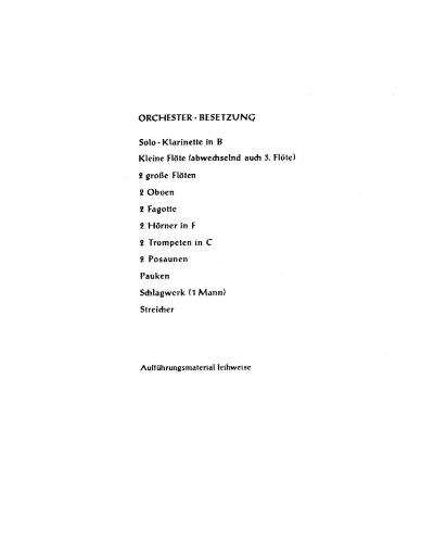 Konzert — Waldemar Bloch