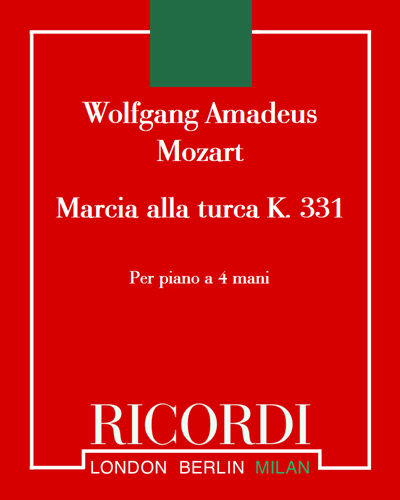 Marcia alla turca (from Sonata in A major, K. 331) — 莫扎特