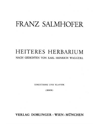 Heiteres Herbarium — Franz Salmhofer