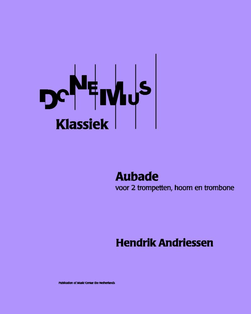 Aubade — Hendrik Andriessen