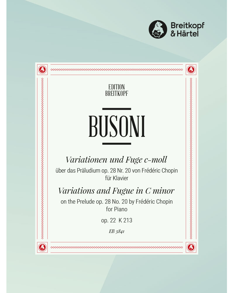 Variations and Fugue in C minor, op. 22 K 213 — Ferruccio Busoni