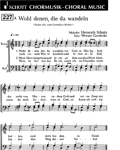 Zwei Trauungschoräle — Werner Goedecke