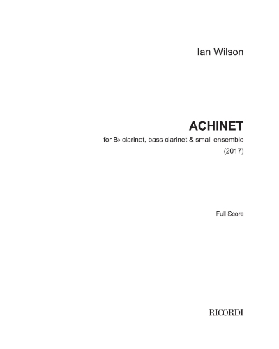 Achinet — Ian Wilson