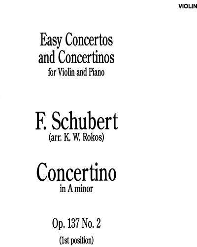 Concertino in A minor, op. 137 No. 2 — Franz Schubert