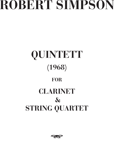 Quintet for Clarinet and String Quartet — Robert Simpson