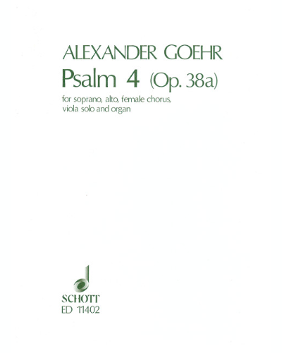 Psalm IV, op. 38a — Alexander Goehr