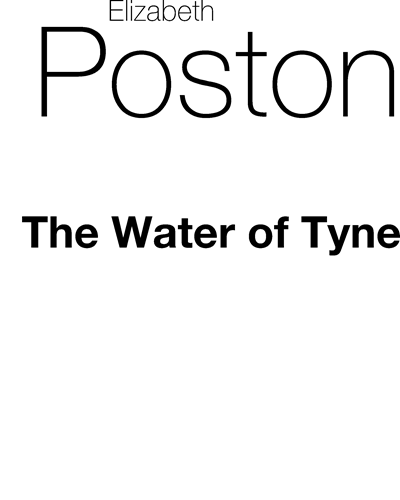 The Water of Tyne — Elizabeth Poston