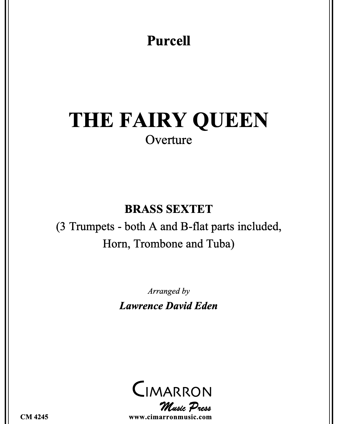 Overture to 'The Fairy Queen' — 普赛尔