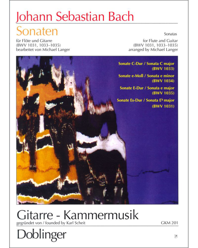 Four Sonatas for Flute and Basso Continuo — 巴赫
