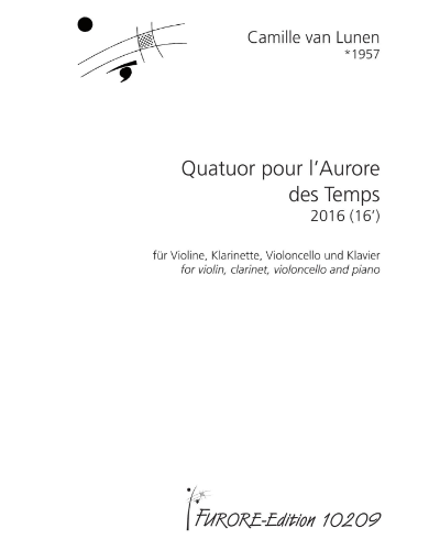 Quatuor pour l'Aurore des Temps — Camille van Lunen