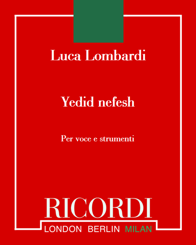 Yedid nefesh — Luca Lombardi